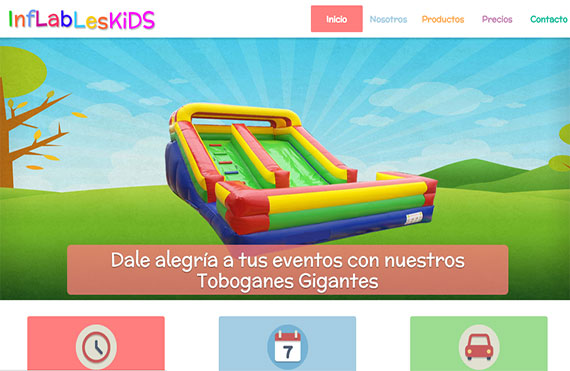 Sitio web Inflableskids